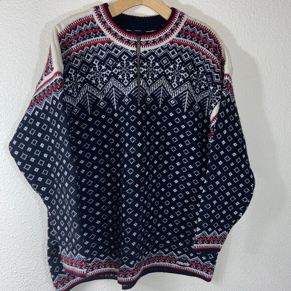 Vintage Reusch Wool 💯 Made In Canada Unixes Sweater Size M